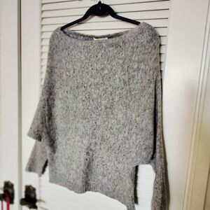 Lovestitch Batwing Confetti Design Grey Sweater Size Medium